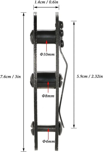Skládací organizér na klíče z hliníkové slitiny