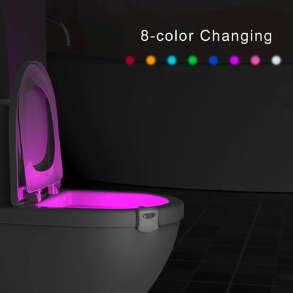 Led sensor toilet light