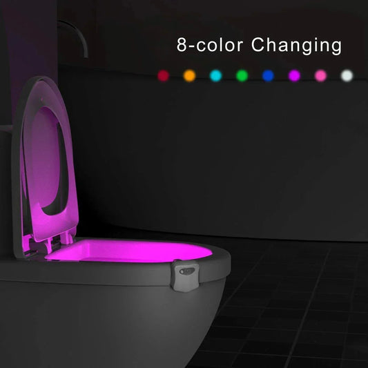 Led sensor toilet light